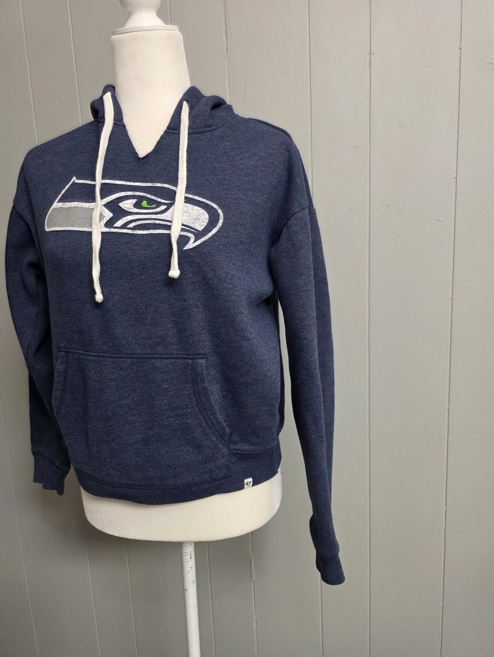 Seattle Seahawks Navy Blue Hoodie Size S - Picture 2 of 12